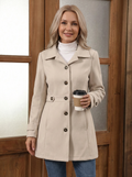 Alina - Elegant Wool-Blend Coat