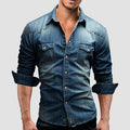 Lucas - Slim Fit Denim Button Shirt