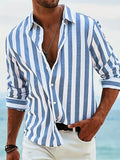 Leonard - Men's Striped Relaxed Summer Shirt | Casual