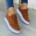 Billie | Women's Flatform Sneakers Lace Up Brogue Detail Casual Shoes