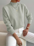 Cleo | Women's Mock Turtleneck Long Sleeve Sweater