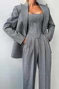 Dolce | Double Breasted Blazer Three-Piece Set